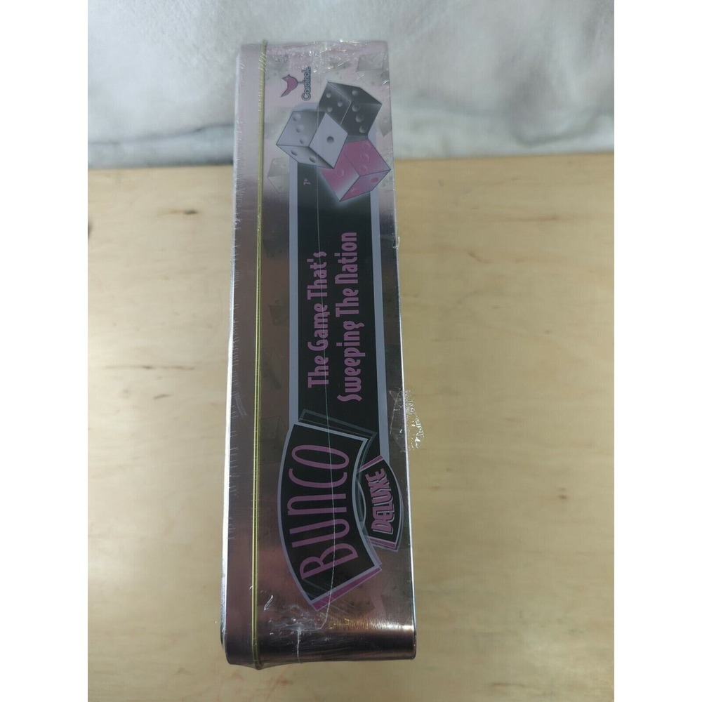 Bunco Deluxe Dice Game Cardinal Industries Pink Silver Tin Breast Cancer Edition - Picture 2 of 6